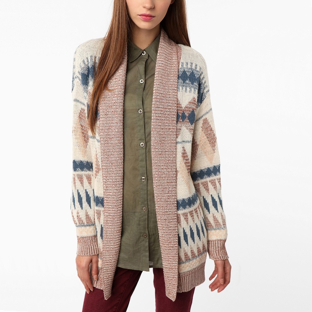 Sparkle and Fade Geo Shawl Cardigan Size XS